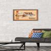 NFL Cincinnati Bengals - Retro Logo 14 Wall Poster, 22.4L" x 14.7W", Barnwood Framed Version view 2