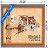 NFL Cincinnati Bengals - Retro Logo 14 Wall Poster, 22.4L" x 14.7W", Barnwood Framed Version view 3