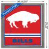 NFL Buffalo Bills - Retro Logo 15 Wall Poster, 22.4L" x 14.7W", Barnwood Framed Version view 3