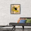 Trends International NFL Pittsburgh Steelers - Retro Logo 14 Wall Poster, 14.725" x 22.375", Silver Framed Version view 2