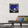 Trends International NFL Baltimore Ravens - Logo 14 Wall Poster, 14.725" x 22.375", Barnwood Framed Version view 2