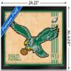 Trends International NFL Philadelphia Eagles - Retro Logo 14 Wall Poster, 14.725" x 22.375", Black Framed Version view 3