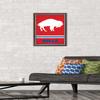 NFL Buffalo Bills - Retro Logo 15 Wall Poster, 22.4L" x 14.7W", Mahogany Framed Version view 2