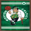 Trends International NBA Boston Celtics - Logo 14 Wall Poster, 14.725" x 22.375", Mahogany Framed Version view 1