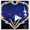 Trends International NFL Baltimore Ravens - Logo 14 Wall Poster, 14.725" x 22.375", White Framed Version view 1