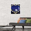 Trends International NFL Baltimore Ravens - Logo 14 Wall Poster, 14.725" x 22.375", White Framed Version view 2