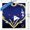 Trends International NFL Baltimore Ravens - Logo 14 Wall Poster, 14.725" x 22.375", White Framed Version view 3