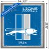 Trends International NFL Detroit Lions - Retro Logo 14 Wall Poster, 22.375" x 34", Barnwood Framed Version view 3