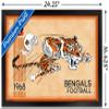 NFL Cincinnati Bengals - Retro Logo 14 Wall Poster, 22.4L" x 14.7W", Black Framed Version view 3
