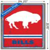 NFL Buffalo Bills - Retro Logo 15 Wall Poster, 34L" x 22.4W", Barnwood Framed Version view 3
