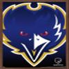 Trends International NFL Baltimore Ravens - Logo 14 Wall Poster, 14.725" x 22.375", Mahogany Framed Version view 1