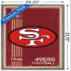 Trends International NFL San Francisco 49ers - Retro Logo 14 Wall Poster, 22.375" x 34", Barnwood Framed Version view 3
