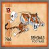 NFL Cincinnati Bengals - Retro Logo 14 Wall Poster, 34L" x 22.4W", Barnwood Framed Version view 1