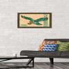 Trends International NFL Philadelphia Eagles - Retro Logo 14 Wall Poster, 14.725" x 22.375", Mahogany Framed Version view 2