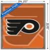 Trends International NHL Philadelphia Flyers - Logo 14 Wall Poster, 22.375" x 34", Barnwood Framed Version view 3