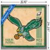 Trends International NFL Philadelphia Eagles - Retro Logo 14 Wall Poster, 22.375" x 34", Barnwood Framed Version view 3