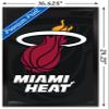 Trends International NBA Miami Heat - Logo 14 Wall Poster, 14.725" x 22.375", Black Framed Version view 3