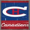 Trends International NHL Montreal Canadiens - Retro Logo 13 Wall Poster, 22.375" x 34", Barnwood Framed Version view 1