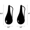 TaktZeit Tennis Bag Lightweight and Padded Tennis Rackets Cover with Adjustable Shoulder Strap (Black, 31"x 11.4") view 2