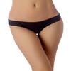 iB-iP Women's Leopard See Through Crochet Lace Cheetah Low Rise Briefs Panties, Size: 12, Black view 2