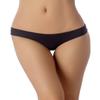 iB-iP Women's Leopard See Through Crochet Lace Cheetah Low Rise Briefs Panties, Size: 12, Black view 4