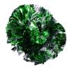 1 Pcs 11" Cheering Pom Poms for Sport, Party, Dance and Game Decoration(Green+Silver) view 1