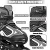 Nattork Blade Roller Skates for Boys with Light Up Wheel,Adjustable Inline Skates for Little Kids Toddler Children's Outdoor & Indoor Ages 5-8 4 5 6 7, Beginners Black view 2