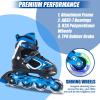 Nattork Blade Roller Skates for Boys with Light Up Wheel,Adjustable Inline Skates for Little Kids Toddler Childrens Outdoor & Indoor Ages 5-8 4 5 6 7, Beginners Blue view 4