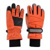 TRIWONDER Ski Gloves Kids Cold Weather Winter Warm Gloves Windproof Thermal Fleece Outdoor Snowboard Snow Gloves Mittens for Boys Girls Children (Orange, S (6-7 Years Old)) view 1