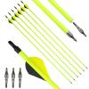 Obert 12pcs Archery Carbon Arrows 30 inch Spine 500 for Recurve Bow Compound Bow Target Practice view 1