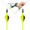 Obert 12pcs Archery Carbon Arrows 30 inch Spine 500 for Recurve Bow Compound Bow Target Practice view 3