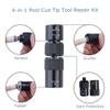 AB Earth Aluminum 4-in-1 Billiard Pool Cue Tip Accessory Tool Repair Kit (Scuffer, Aerator, Tapper, Joint Protector) (3/8 X 10) view 2