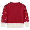 Camii Mia-Youth-Big-Boys-Ugly-Christmas-Sweater-Funny Holiday Sweater Reindeer Pullover Knitted Cute Lightweight (Large, Dark Red) view 2