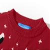 Camii Mia-Youth-Big-Boys-Ugly-Christmas-Sweater-Funny Holiday Sweater Reindeer Pullover Knitted Cute Lightweight (Large, Dark Red) view 3