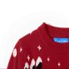 Camii Mia-Youth-Big-Boys-Ugly-Christmas-Sweater-Funny Holiday Sweater Reindeer Pullover Knitted Cute Lightweight (Large, Dark Red) view 4