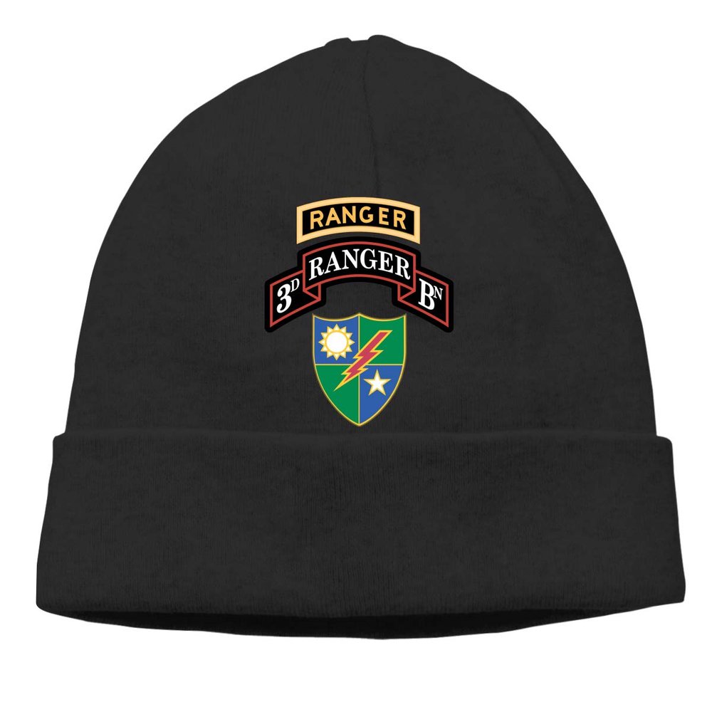 3rd-Battalion-75th-Ranger-Regiment-With-Ranger Unisex Skull Cap Knit Hat Set Head Cap Black