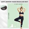 CAMBIVO Large Yoga Mat (6'x 4'), Extra Wide Workout Mat for Men and Women, 1/3 &1/4 Thick Exercise Fitness TPE Mat for Home Gym, Yoga, Pilates, Workout (Mint Green), 6mm view 2