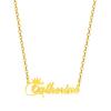 SKQIR Gold Custom Women Name Necklace Personalized, Customized Chains Name Pendants Necklaces Personalized Name Necklace with Crown for Women Girl Gift,Catherine Necklace view 1