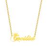SKQIR Gold Custom Women Name Necklace Personalized, Customized Chains Name Pendants Necklaces Personalized Name Necklace with Crown for Women Girl Gift,Cecilia Necklace view 1
