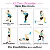 Amperware Resistance Band Sets,Upgrade 150mm Stretching Exercise Fitness Band None Smell Pink Blue Purple Elastic Bands Yoga Gym Body Exercising Straps (Pink,1.5m,0.35mm Thinkness) view 4