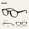 OPULIZE ZEN Reading glasses for Women Men,Scratch Resistant Round frame with Spring Hinges, Smooth Matte Black +1.5 (Pack of 1) view 2