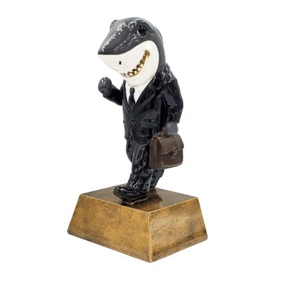 Decade Awards Sales Shark Trophy - 6 Inch Tall | Salesperson Award | Unleash The Power of Recognition with Our Unique Sales Award | Celebrate Victories in Style - Engraved Plate on Request