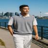 Akwa Mens Golf Vest Lightweight Waterproof Pullover Wind Vest for Men V-Neck Sweater Performance Outerwear Layer Big & Tall view 2