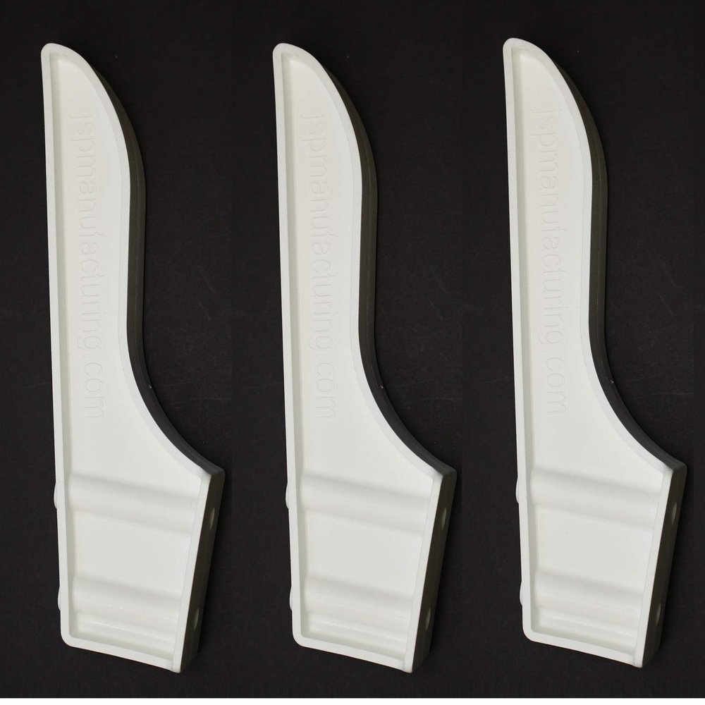 Black or White Dock Piling Line Holder Hook - Store Your Dock Lines/Ropes (3, White)