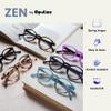 OPULIZE ZEN Reading glasses for Women Men,Scratch Resistant Round frame with Spring Hinges, Smooth Matte Black +1 (Pack of 1) view 4