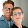 OPULIZE ZEN Reading glasses for Women Men,Scratch Resistant Round frame with Spring Hinges, Shiny Pink Front with Dark Violet Pattern Arms +2 (Pack of 1) view 3
