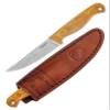 Condor Tool & Knife Trelken Fixed Blade Hunting Knife - 420HC Stainless Steel - Hickory Handle - Hand Crafted Welted Leather Sheath - 3.5in Blade - 3.5oz (1.5mm) view 1