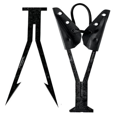 Condor Tool & Knife Tantar Harpoon - 1075 High Carbon Steel - Trident Spear with a Natural Finish and Kydex Protection Sheath - Spear Fishing Equipment - 5.9in Blade - 3.02oz (3mm)