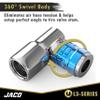 JACO Lightning L3-Series Bike Tire Air Chuck for Presta & Schrader Valves - 1/4" F-NPT (Open Flow) (Pack of 2) view 4