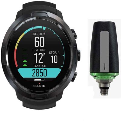 Suunto D5 ALL BLACK WITH USB CABLE & POD PKG